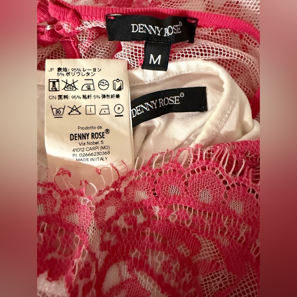 Denny Rose Pink Lace Women's Top